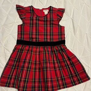 J Crew Plaid Red Kids Dress